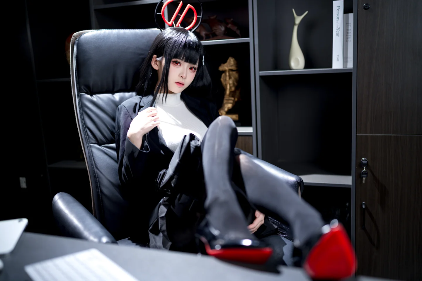 九柒喵 - No.026 蔚蓝档案 调月莉音 [64P-1.4GB] tg@simisebaisi 【丝足阁】011.webp